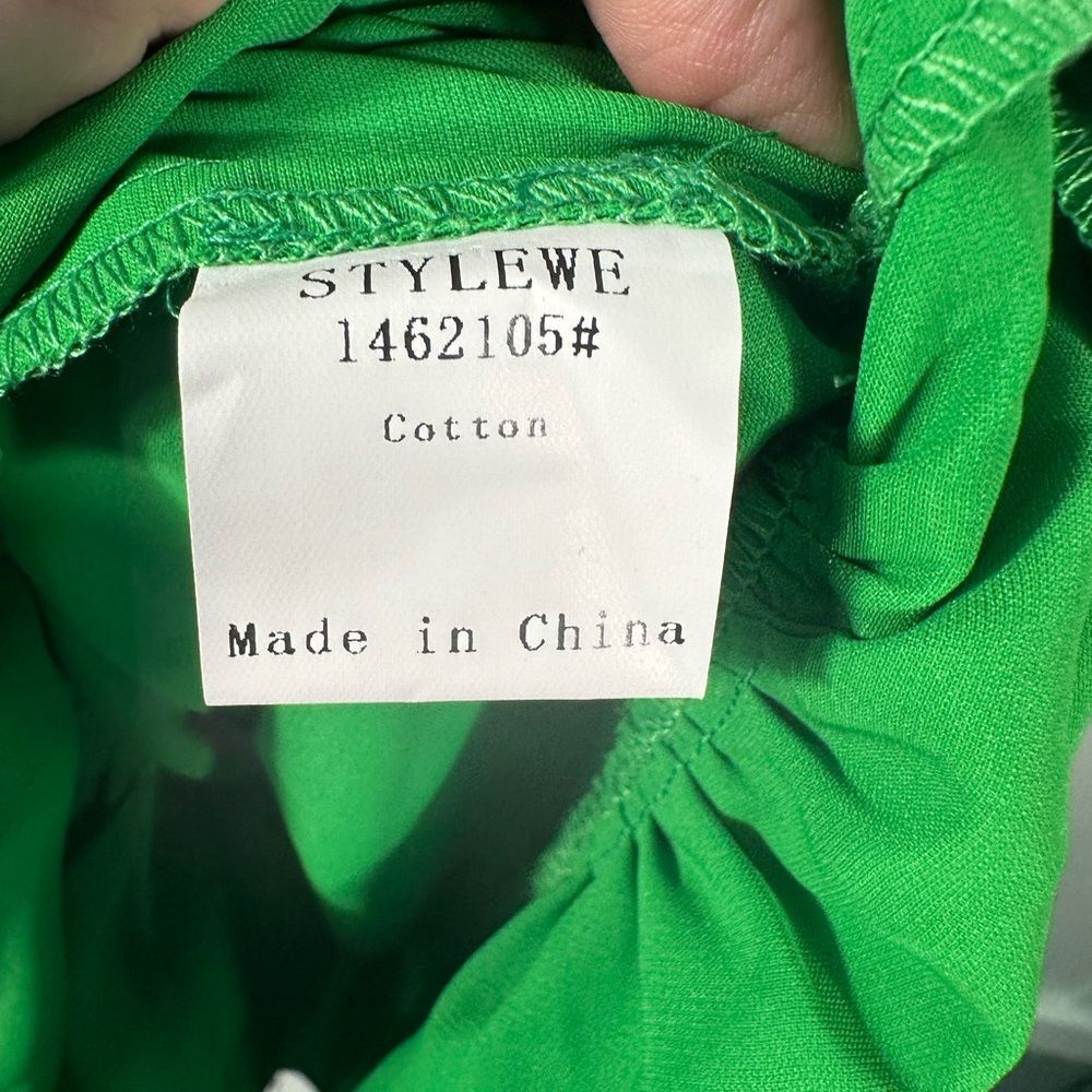 Misa Hylton for INC Green High Neck Spaghetti Strap Tiered Dress Size Small NWOT - Picture 9 of 10